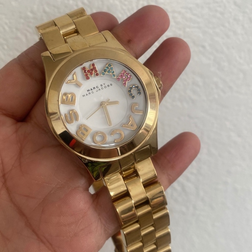 Marc Jacobs gold tone watch